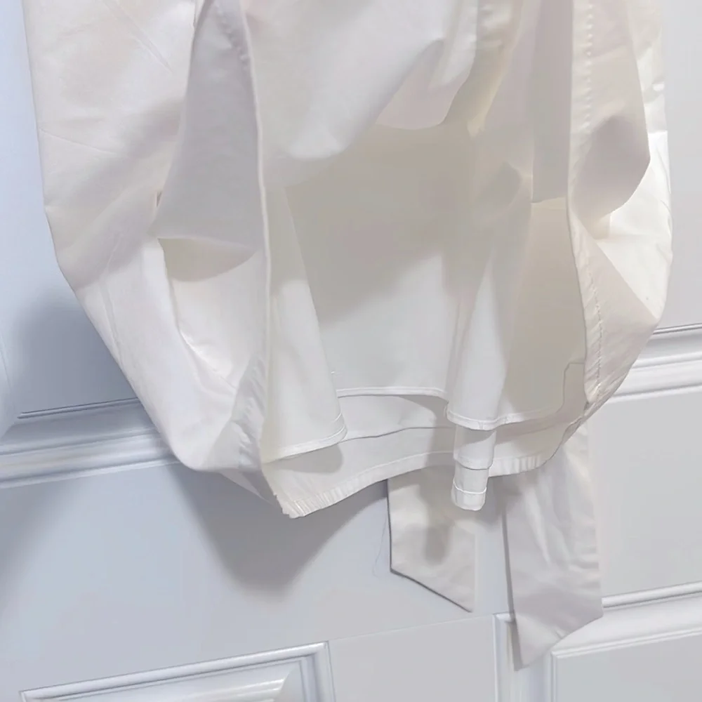 NWT Banana Republic White Cold Shoulder Dress- size 8 - Picture 5 of 5